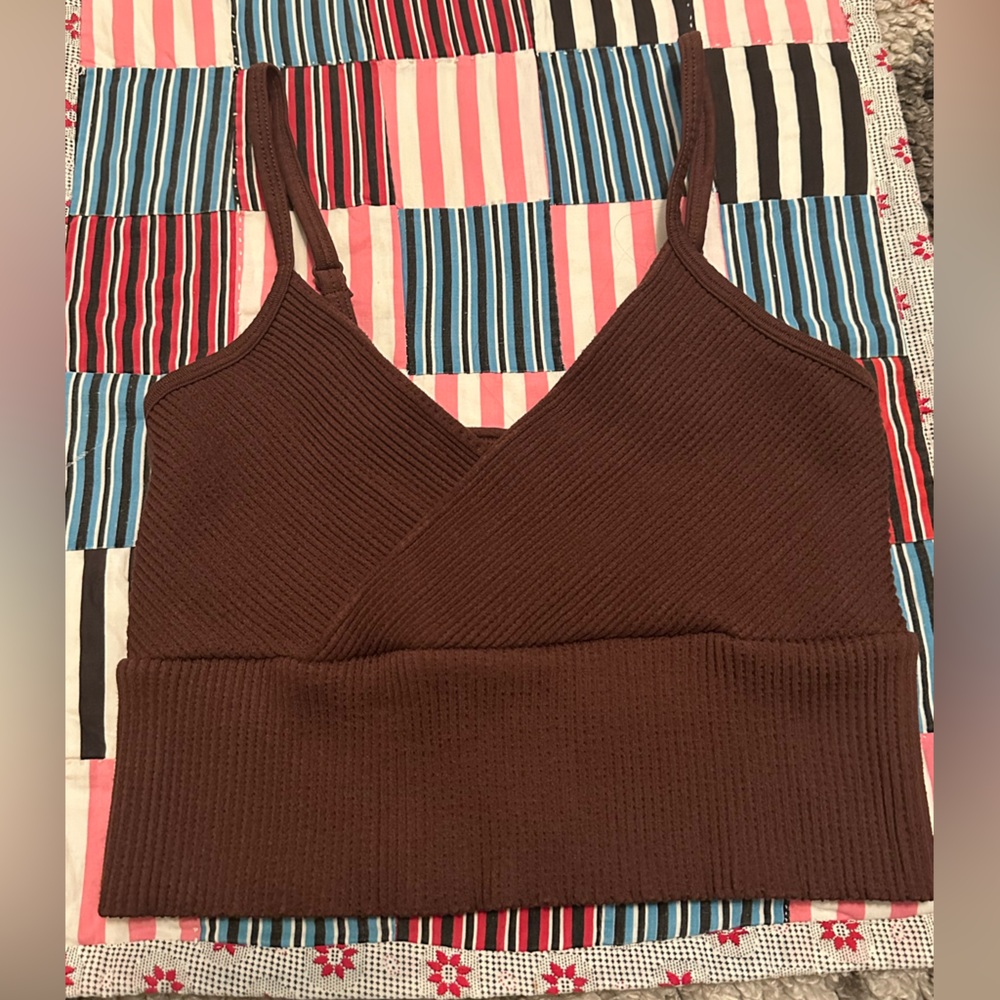 Aura Chocolate Ribbed Camisole